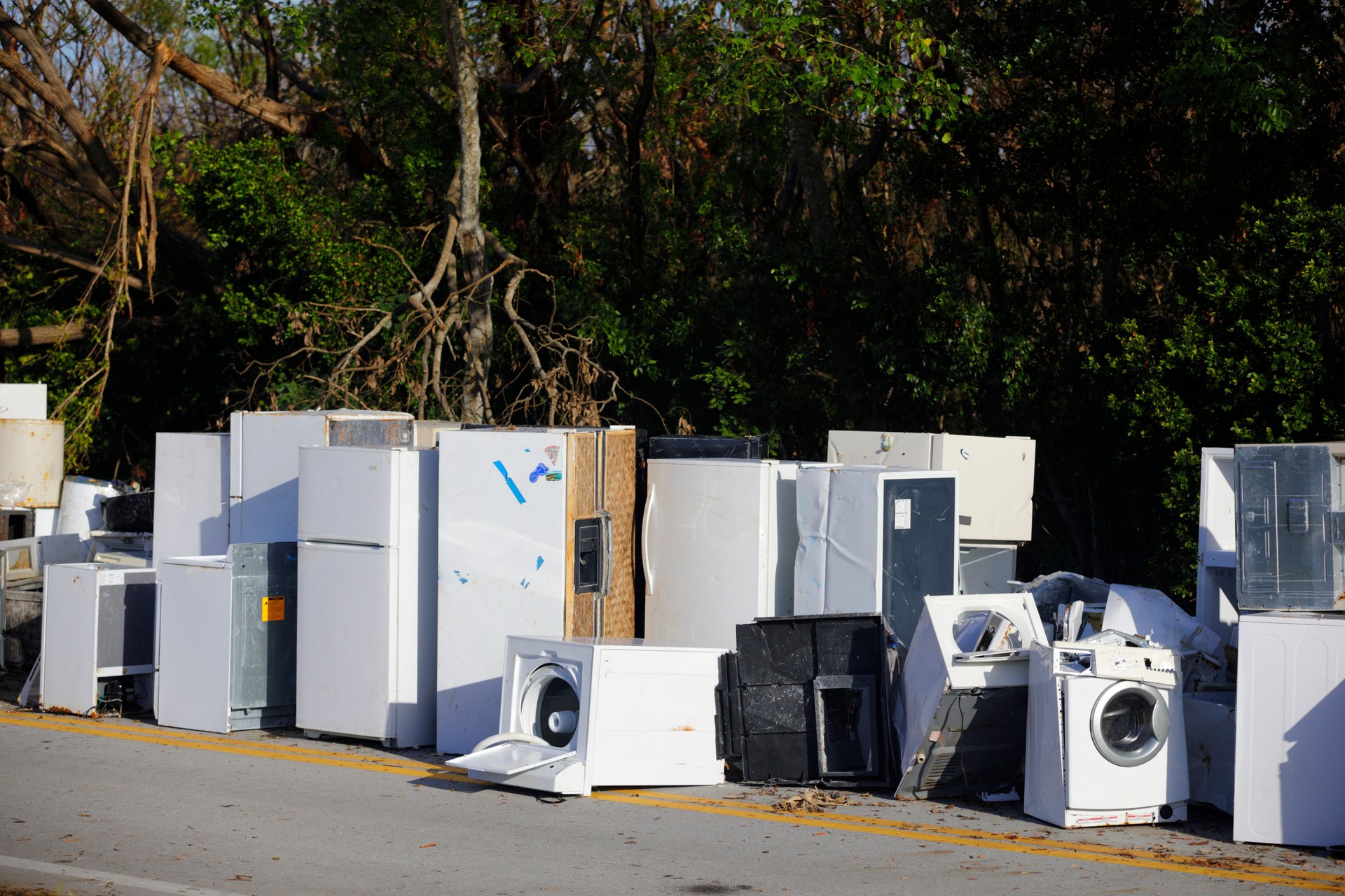 Image of abandoned appliances in the Florida Keys